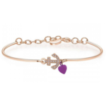 Brosway Stainless Steel Rose Gold Anchor w/ Heart Bracelet