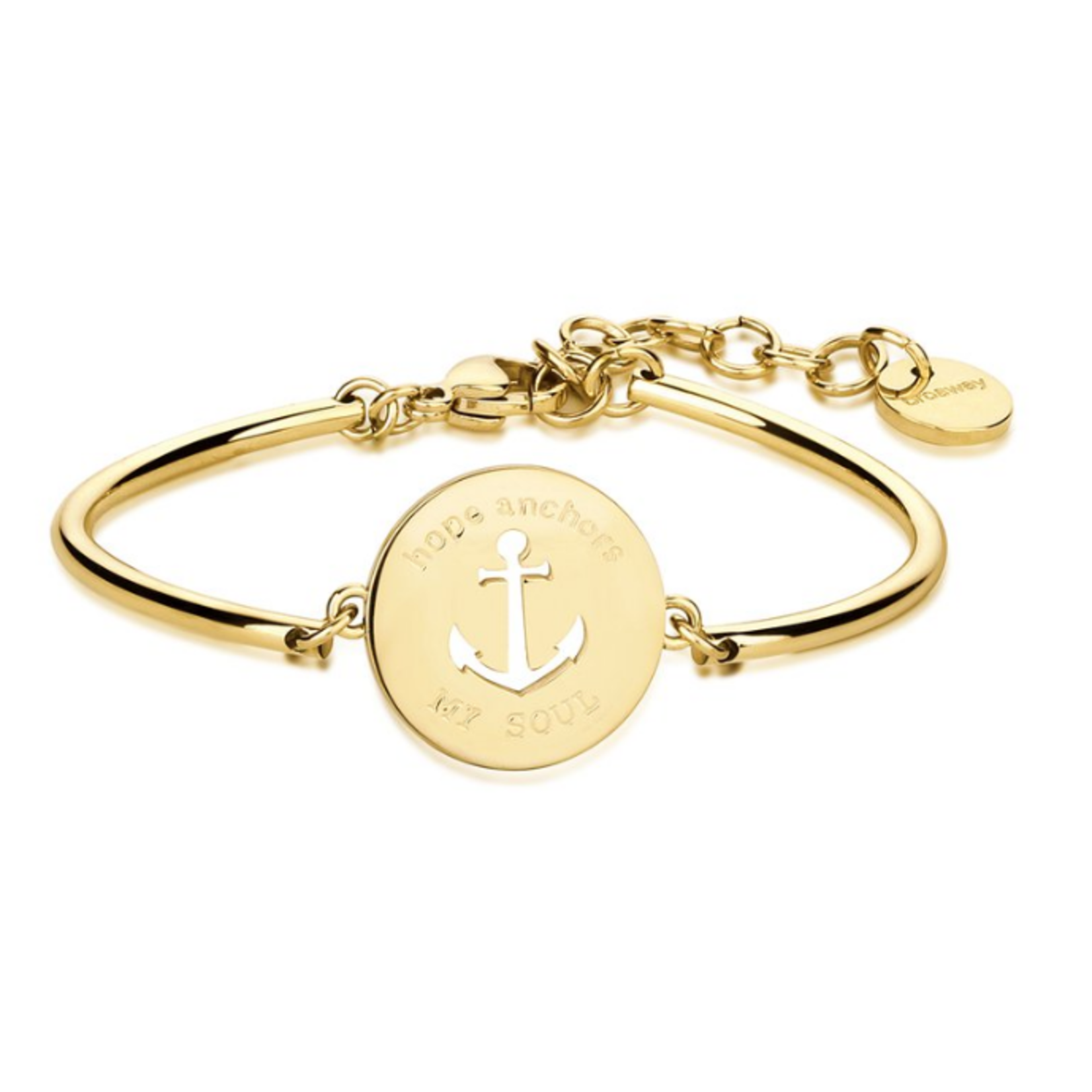 Brosway Stainless Steel Yellow Gold Hope Anchors My Soul Bracelet