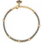 Brosway Stainless Steel Yellow Gold Black Swarovski Tennis Bracelet