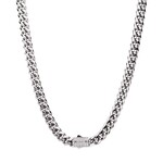 Inox 10mm Miami Cuban Diamond Clasp 22"