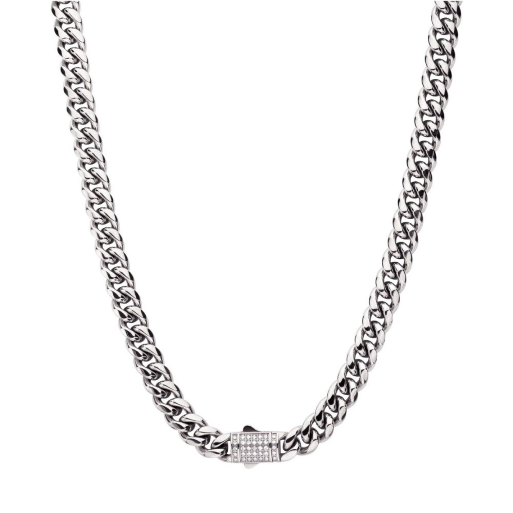 Inox 10mm Miami Cuban Diamond Clasp 22"