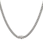 Inox 6mm Miami Cuban Diamond Clasp 22"