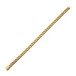 Inox 8mm 18K Gold Plated Miami Cuban Diamond Clasp - 8 inch