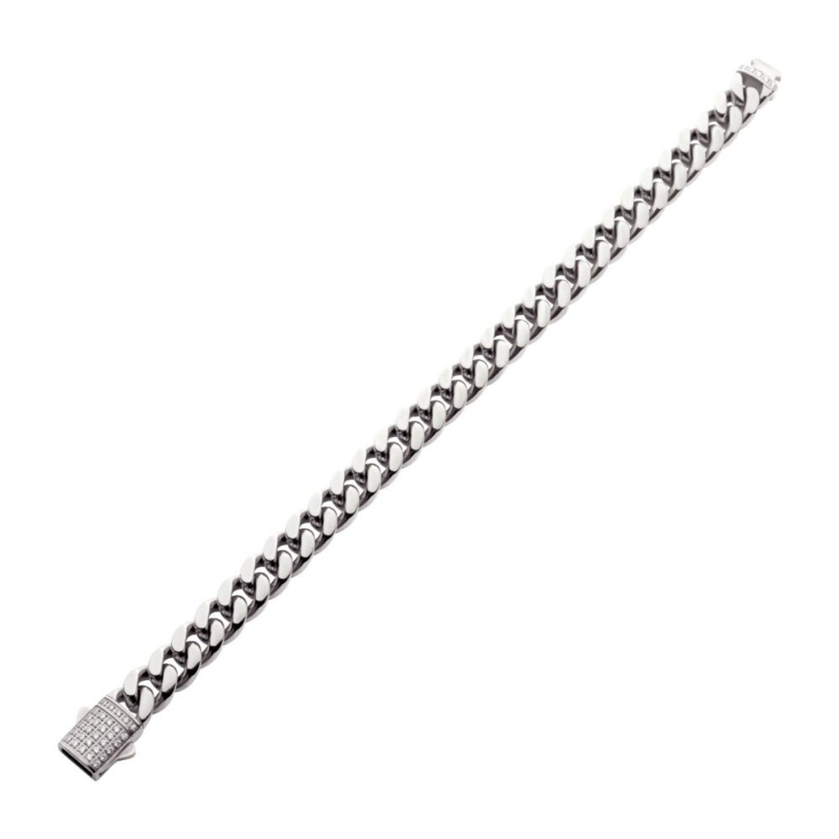 Inox 10mm Miami Cuban Diamond Clasp 8"