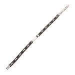 Inox 6mm Two Tone Black Tennis with Diamond 7.5"-8.5"