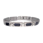 Inox 9.5mm Blue Sandstone Inlay Link 8.25"-8.75"