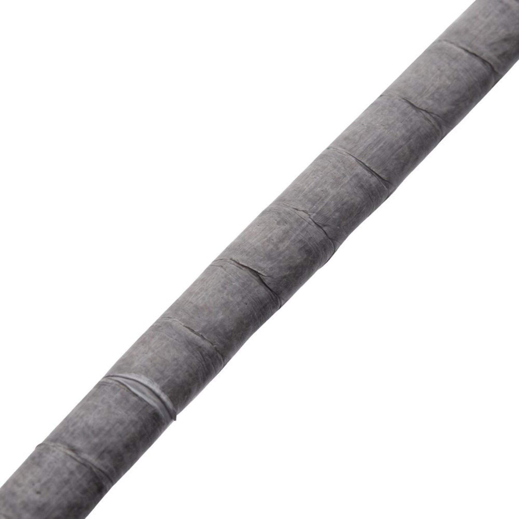 Inox Gray Soft Python Leather Bracelet with Hinged Polished Finish 925 Sterling Silver Clasp 8.5"