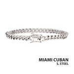 Inox 6mm Miami Cuban - 8.5"