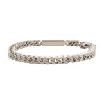 Inox Steel Block with Franco Chain Bracelet