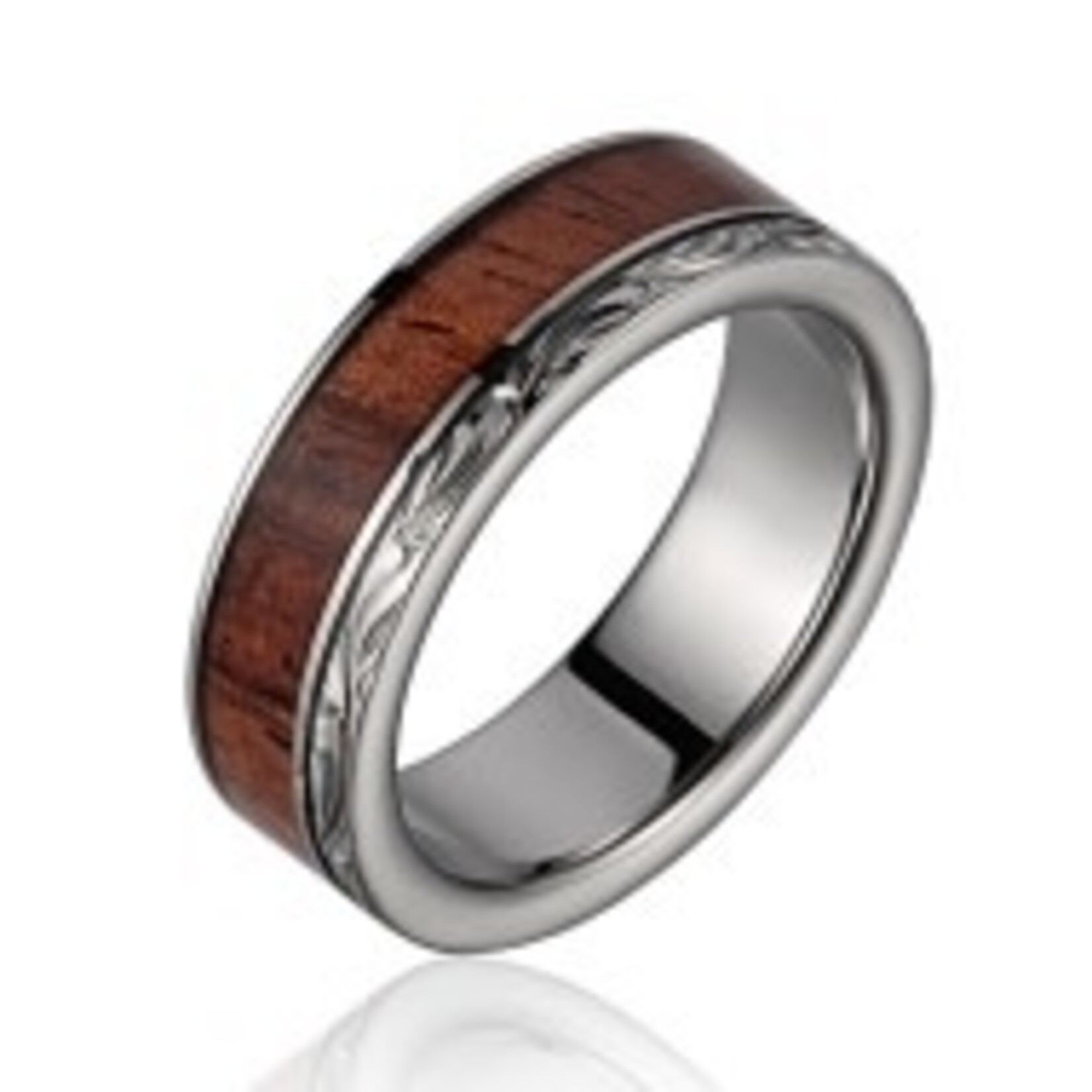 Alamea 6mm Ti. Asymmetrical Koa Ring