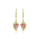 Alamea 14K Yellow Gold Diamond & MOP Conch Shell Earrings