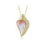 Alamea 14K Yellow Gold Diamond & MOP Conch Shell Pendant