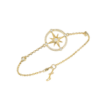 Alamea 14K Yellow Gold Diamond Compass Bracelet