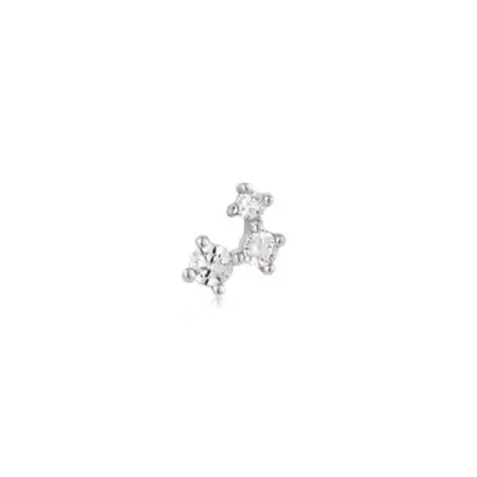 Ania Haie SS Sparkle Galaxy Barbell Single Earring