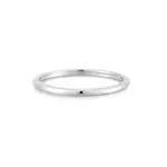 Ania Haie Silver Plain Ring Size 7