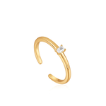 Ania Haie 14K Gold Plated Glam Adjustable Ring