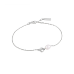 Ania Haie Sterling Silver Pearl Link Chain Bracelet