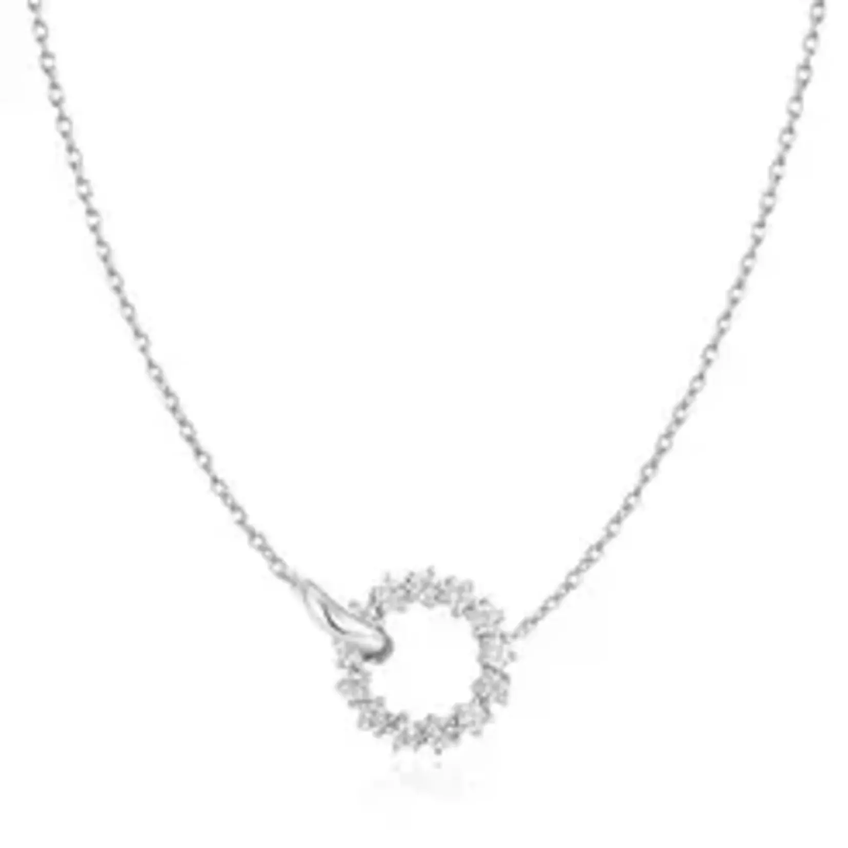 Ania Haie SS Interlinked Circles Pavé Necklace