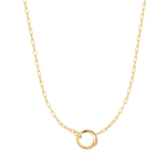 Ania Haie 14K Gold Plated SS Mini Link Charm Chain Connector Necklace