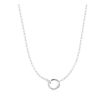 Ania Haie Sterling Silver Mini Link Charm Chain Connector Necklace