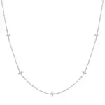 Ania Haie Sterling Silver Stars Station Necklace
