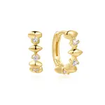 Ania Haie GP Sparkle Diamond Shape Huggies