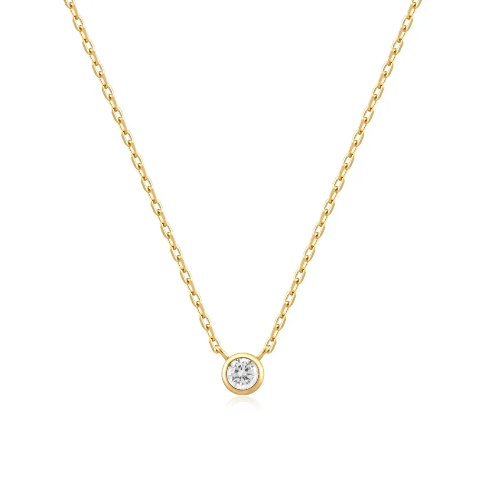 Ania Haie GP Round Solitaire Cubic Zirconia Necklace
