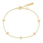 Ania Haie 14K YG Plated Stars Station Bracelet