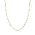 Ania Haie Link Charm Chain Necklace 14K Yellow Gold Plated