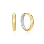 Ania Haie Two Tone Hoop Earrings
