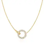 Ania Haie Gold Vermeil Interlinked Circles Pavé Necklace