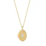 Ania Haie 14K Gold Plated Sterling Silver Sparkle Locket Necklace