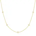 Ania Haie 14K YG Plated Stars Station Necklace