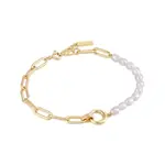 Ania Haie GP Pearl Chunky Link Chain Bracelet
