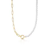 Ania Haie GP Pearl Chunky Link Chain Necklace