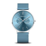Bering Men's Monochrome Blue Watch