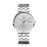 Bering Men's Classic Silver with blue accents Watch