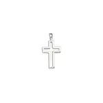 D'Amico Sterling Silver Medium Open Cut Cross Pendant