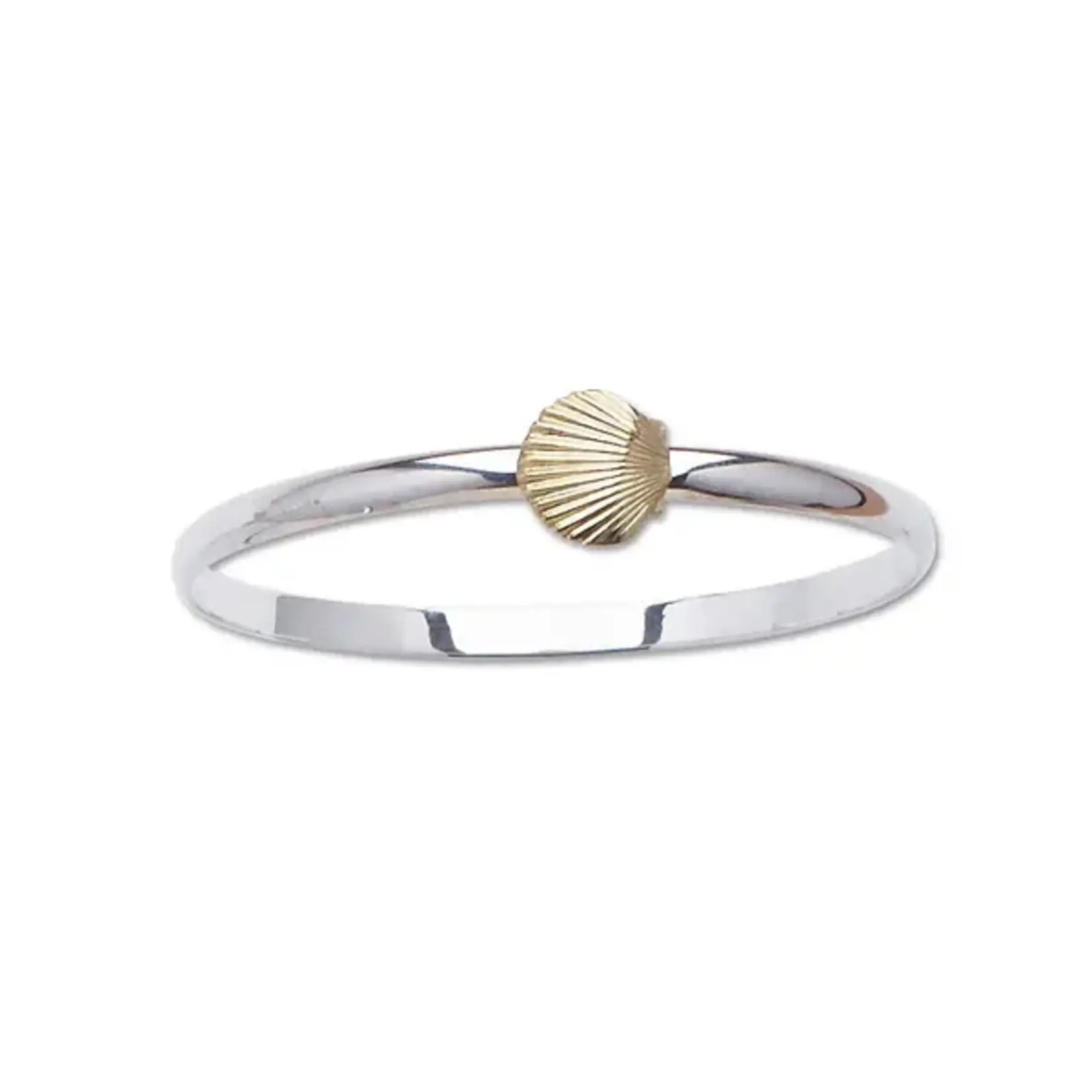 D'Amico 10K Two Tone Sea Shell Bracelet