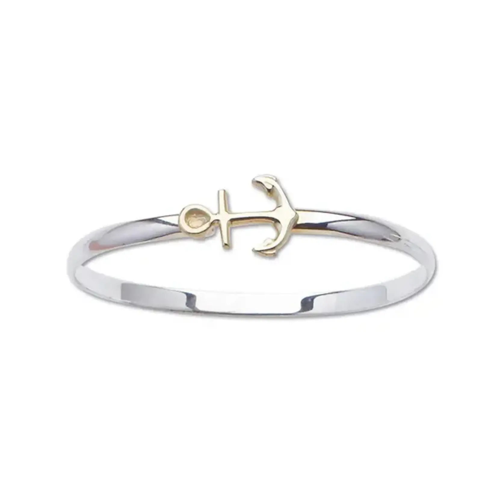 D'Amico 14K Two Tone Anchor Bracelet