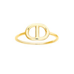 Midas 14K Yellow Gold Dainty Mariner Ring 7
