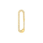 Midas 14K Paperclip Diamond Front Clasp Necklace