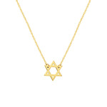 Midas 14K YGMini Star of David Adjustable Chain 18"