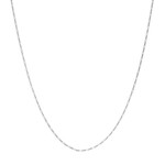 Midas Sterling Silver 1.5mm Figaro 16" Chain