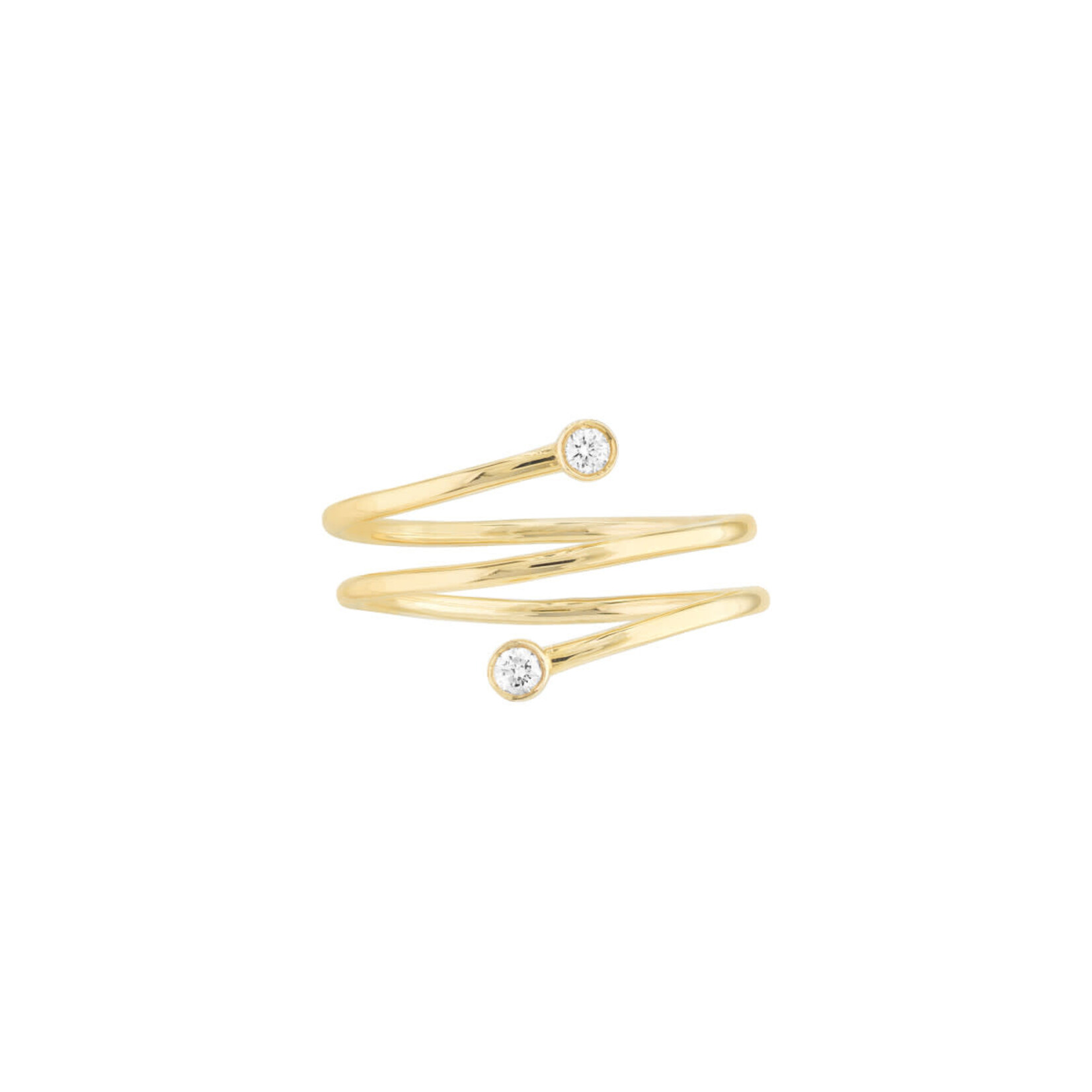 Midas 14K YG Diamond Wrap Around Ring 7