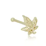 JTS Inc 14K DC Curve Nose Leaf Ring