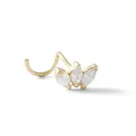 JTS Inc 14K CZ Screw Type Nose Ring