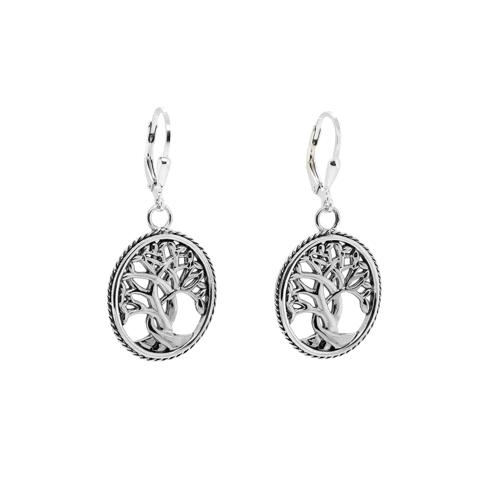 Keith Jack SS Tree of Life Earrings