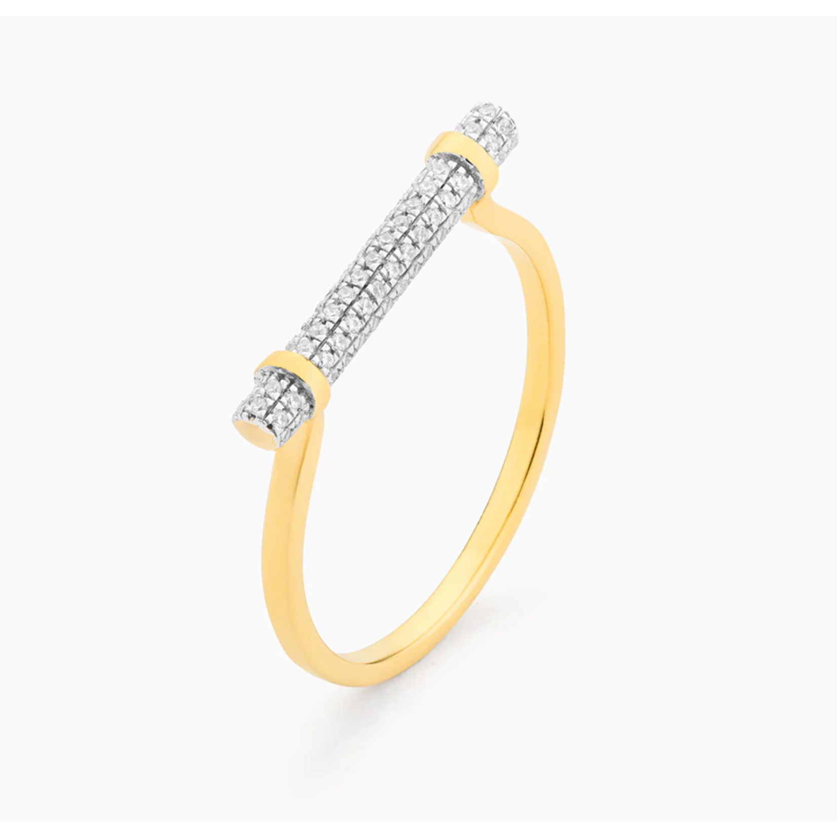 Ella Stein Diamond Log Statement Ring