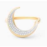 Ella Stein Crescent Moon Statement Ring